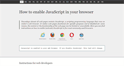 Desktop Screenshot of enable-javascript.com