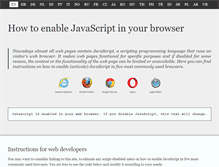 Tablet Screenshot of enable-javascript.com